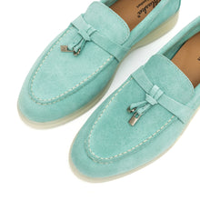 Load image into Gallery viewer, Torino Suede Loafers in Turquoise