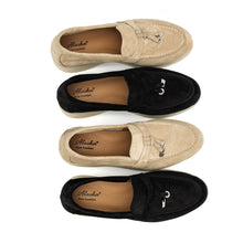 Load image into Gallery viewer, Torino Suede Loafers in Beige