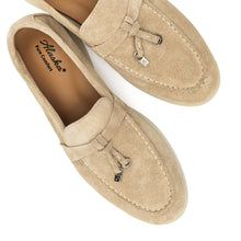 Load image into Gallery viewer, Torino Suede Loafers in Beige