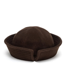 Load image into Gallery viewer, Sailor Collare Hat in Dark Chocolate