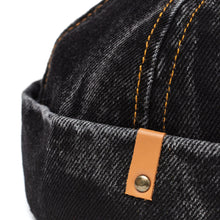 Load image into Gallery viewer, Docker Cap in Black Denim