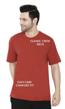 Load image into Gallery viewer, Men's Crew Neck Solid Color T-shirt in Short Sleeves and Relaxed Fit