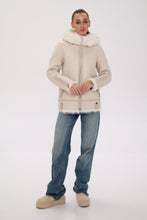 Load image into Gallery viewer, ⇆ Reversible Hooded Wool Blend Jacket