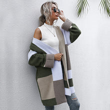 Load image into Gallery viewer, Women’s Color Matching Knit Cardigan