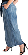 Load image into Gallery viewer, Standards & Practices Women’s Plus Size Tencel Denim Wide-Leg Palazzo Pants