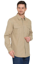Load image into Gallery viewer, Mens Western Snap Front Button Shirt in Denim and Twill with a Stitched Yoke and Chest Pockets