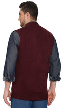 Load image into Gallery viewer, Men's Cashmere-Like Button Front Flat Knit Sweater Vest with front patch pockets