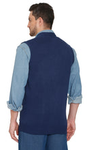 Load image into Gallery viewer, Men's Cashmere-Like Button Front Flat Knit Sweater Vest with front patch pockets