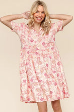Load image into Gallery viewer, Fit and Flare Paisley Print Knit Dress For Summer – Paisley Print Dress, Fit and Flare Dress, Knit Dress, Classic Paisley Dress, Feminine Knit Dress