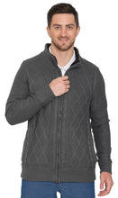 Load image into Gallery viewer, Mens Sherpa Fleece Lined Zip Front Sweater Jacket