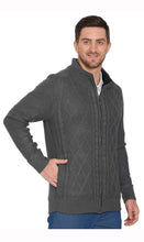 Load image into Gallery viewer, Mens Sherpa Fleece Lined Zip Front Sweater Jacket