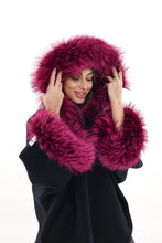 Load image into Gallery viewer, Saga®Furs Silver Fox Cashmere Blend Coat