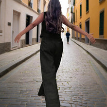 Load image into Gallery viewer, Women’s V‑Neck Button‑Front Vest & High‑Waist Pants Set