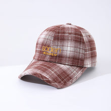 Load image into Gallery viewer, Women's Striped Checkered Embroidered Baseball Cap – 4 Colors