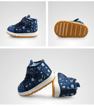 Load image into Gallery viewer, Blue Modern Fast Running Cotton Shoes For Baby Boys And Girls Lightweight Shoe