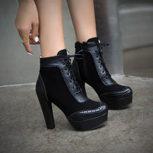 Load image into Gallery viewer, Women’s High Heel Martin Boots