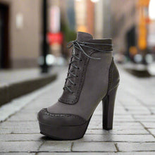 Load image into Gallery viewer, Women’s High Heel Martin Boots