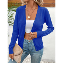Load image into Gallery viewer, Women’s V‑Neck Button‑Down Cardigan Knit Sweater