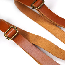 Load image into Gallery viewer, Tan Leather Suspenders - Choose your size