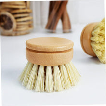 Load image into Gallery viewer, Eco-Friendly Dish Brush Replacement Heads - 5 Pieces Natural Sisal Hemp and Beech Wood Scrubbing Brushes /
