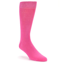 Load image into Gallery viewer, Hot Pink Solid Color Men's Dress Socks