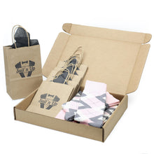 Load image into Gallery viewer, Customizable Groomsmen Gift Set Blush Light Pink Gray Argyle Men’s Dress Socks