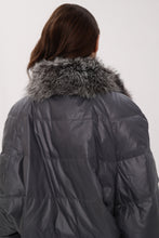 Load image into Gallery viewer, Reversible Genuine Silver Fox Down Fill Coat