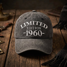 Load image into Gallery viewer, 1960 Birthday Black Baseball Cap