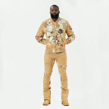 Load image into Gallery viewer, F1915 Angel Tapestry Jeans - Khaki