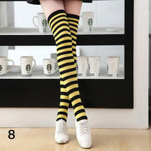 Load image into Gallery viewer, 22 Colors Sweet Cute Girls Over Knee Long Printed Thigh High Cotton Socks Plus Size Over knee Socks for Women