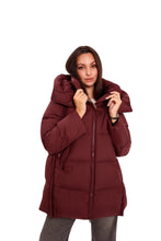 Load image into Gallery viewer, Burgundy Crush Insulated Bio-Down Coat