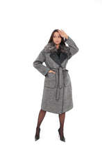 Load image into Gallery viewer, Genuine Silver Fox Virgin Wool Coat