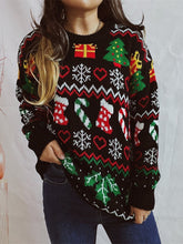 Load image into Gallery viewer, Women’s Stylish Loose Round Neck Long-Sleeved Sweater
