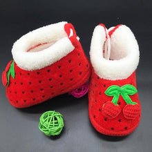 Load image into Gallery viewer, Unisex Winter Warm Baby Shoes 0-1 Year Old Anti-Slip Soft Bottom Toddler Children's Shoe