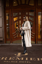 Load image into Gallery viewer, Sylvie Iconic Statement Fiber Coat in Ivory