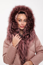 Load image into Gallery viewer, Genuine Silver Fox Fur Trim Down Insulated Parka