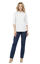 Load image into Gallery viewer, Womens Regular Fit 3/4 Sleeve Button Down Collared Camp Shirt
