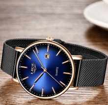 Load image into Gallery viewer, Men's Elegant Watch With Stainless Steel Straps And Special Date Display Excellent Look Unique Design Perfect Gift