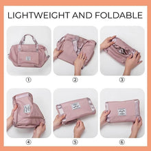 Load image into Gallery viewer, Foldable Storage Travel Bag Waterproof Large Capacity Gym Fitness Bag Weekender Overnight For Women