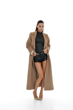 Load image into Gallery viewer, Aria Cashmere Blend Coat in Camel
