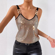 Load image into Gallery viewer, ✨ Women's Summer Sequined Suspender Chain Vest Top