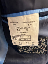 Load image into Gallery viewer, Moda Color Exclusive Dark Blue Houndstooth 1-Button 100% Wool 2-Piece Turkish Slim Fit Suit