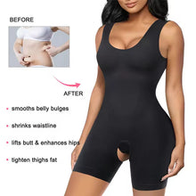 Load image into Gallery viewer, Plus Size Camisole Shapewear Bodysuit – Tummy Control Butt Lift Breast Support Open-Crotch Body Shaper for Women