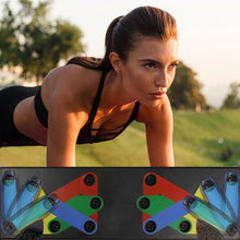 Load image into Gallery viewer, Push Up Rack Edge 9 in 1 Body Building Exercise Fitness Tools Women Men Push-Up Display Shelves and Raisers For GYM Training Body drop shipping