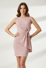 Load image into Gallery viewer, Women's Bow-Knot Sleeveless Midi Dress – High Waist A-Line