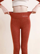 Load image into Gallery viewer, Women’s Fleece-Lined High-Waist Shark Leggings