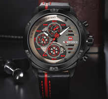 Load image into Gallery viewer, Men's Sports Waterproof Watch With Chronometers And Leather Belt Multifunction Wristwatch Unique Design Perfect Gift