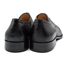 Load image into Gallery viewer, 24-526-BLK GIOVANNI Teju Lizard Lace Up, Black