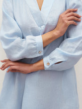Load image into Gallery viewer, 100% Linen V-Neck Pullover Shirt Dress JADEN