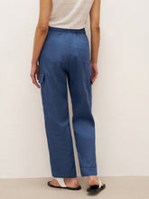 Load image into Gallery viewer, 100% Linen Cargo Tapered Trousers with Patch Pockets JESSE